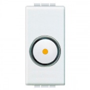 Светорегулятор поворотный 1 модуль 800Вт LivingLight Белый