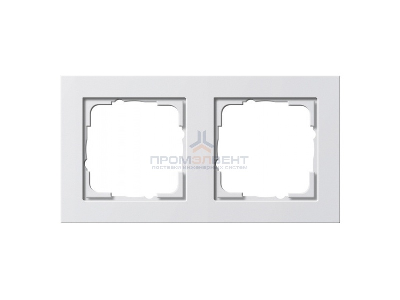 Рамка 2-ая Gira E2 Белый глянцевый