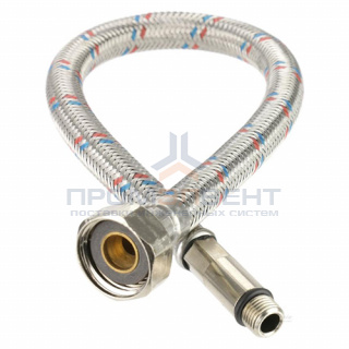 Подводка под смеситель гибкая Industrias Mateu (Штуцер/Гайка) - М10-1-35 x 1/2" (длина 600 мм)