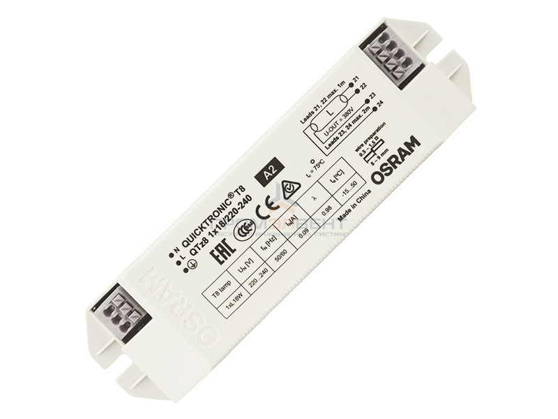ЭПРА Osram QTZ8 1x18 для люминесцентных ламп T8
