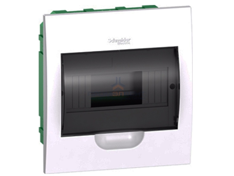 Бокс встраиваемый Schneider Electric Easy9 на 8 модулей с прозрачной дверью с клемниками N+PE