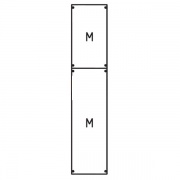 Панель с монтажной платой 1ряд/7 реек