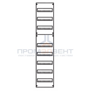 Панель под установку модульных устройств 1ряд/8 рейки высота 1200 мм
